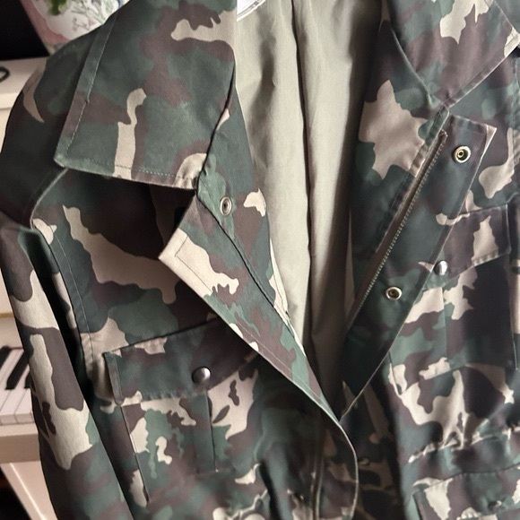Vintage Camouflage Military Field Jacket 42R XL - Picture 11 of 16
